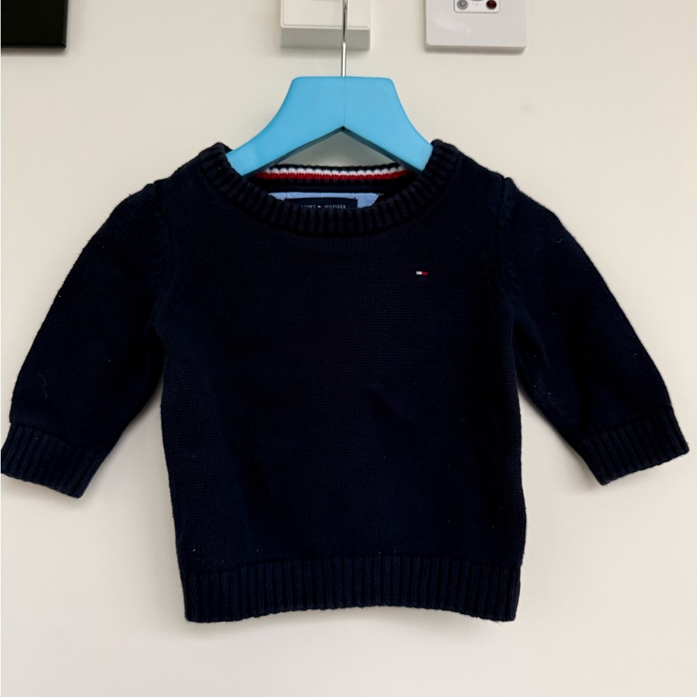 Tommy Hilfiger Dark Navy Knit Crew Sweater